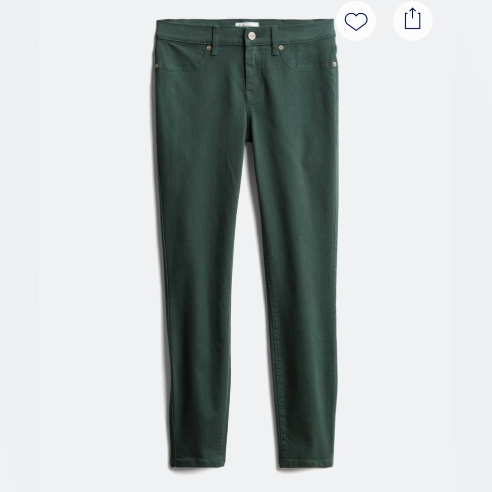 Dark Green Skinny Jean Size 0